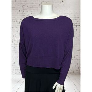 BCBG Purple Vintage Wide‎ Sleeve Sweatet